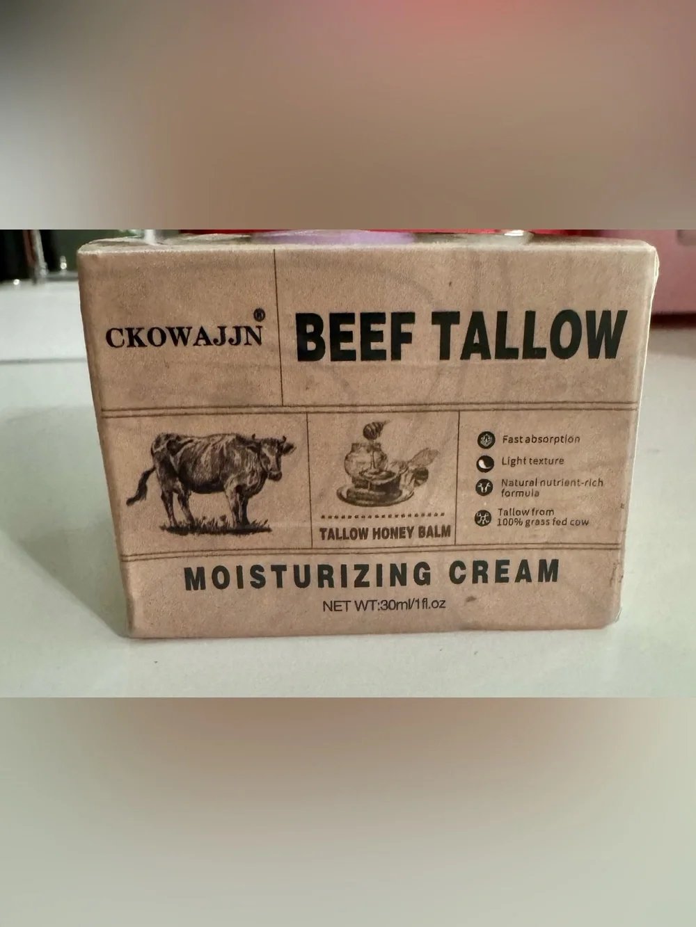 CKOWAJJN Beef Tallow Honey Balm Moisturizing Cream - New